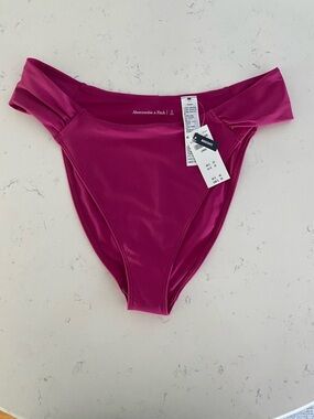 Abercrombie & Fitch Women's Bright Magenta Bikini Bottom